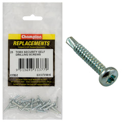 Champion - Self Drilling Screws - Pan - Torx (tx) - 3.5 x 16mm - Zinc Plated | C1782-2
