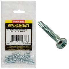 Champion - Self Drilling Screws - Pan - Torx (tx) - 3.5 x 25mm - Zinc Plated | C1782-4