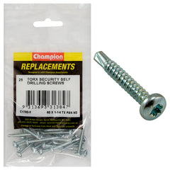 Champion - Self Drilling Screws - Pan - Torx (tx) - 4.2 x 32mm - Zinc Plated | C1782-9