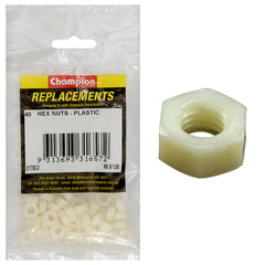 Champion - Hex Plain Nuts - Plastic - M6 x 1.00mm | C1792-2