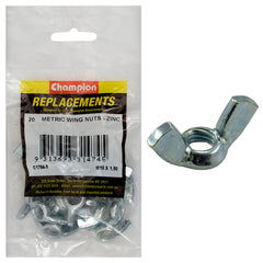 Champion - Wing Nuts - Steel - M10 x 1.5mm - Zinc Plated | C1794-5