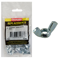 Champion - WING NUTS-STEEL-UNC-3/8"-ZINC PLATED | C1794-9