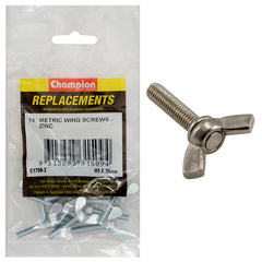 Champion - Wing Screws - M5 x 25mm - Zinc Plated | C1798-2