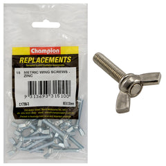 Champion - Wing Screws - M5 x 30mm - Zinc Plated | C1798-3