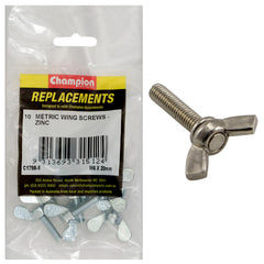 Champion - Wing Screws - M6 x 20mm - Zinc Plated | C1798-5