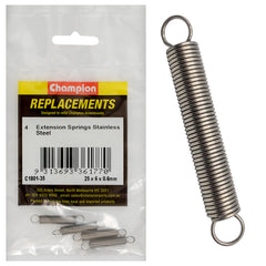 Champion - Extension Springs Stainless Steel 25 x 6 MMA | C1801-35