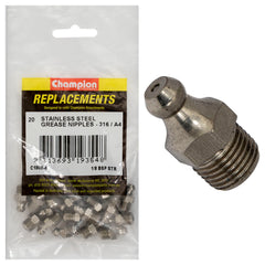 Champion - Grease Nipples Stainless Steel 1/8" BSP - Straight - 316/a4 | C1808-4
