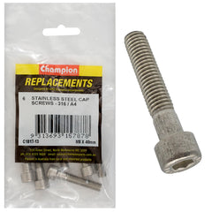 Champion - Socket Head Cap Screws Stainless Steel M8 x 40mm - 316/a4 | C1817-13