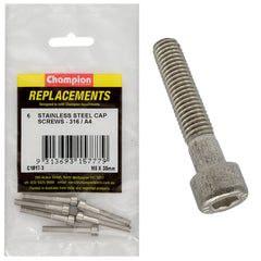 Champion - Socket Head Cap Screws Stainless Steel M5 x 35mm - 316/a4 | C1817-3