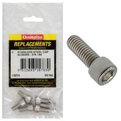 Champion - Socket Head Cap Screws Stainless Steel M8 x 16mm - 316/a4 | C1817-9