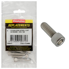 Champion - Socket Head Cap Screws Stainless Steel 5/16" X 1-1/2"-bsw-316/a4 | C1818-13