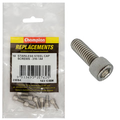 Champion - Socket Head Cap Screws Stainless Steel 1/4" X 1/2"-bsw-316/a4 | C1818-4