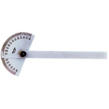 Starrett - Steel Protractor 6in (0-180deg) With Fulcrum Point | C182