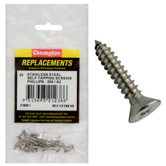 Champion - Self-Tapping Screws - 2.9 x 13mm - Stainless Steel 304/a2 | C1820-1