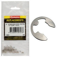 Champion - E - Clips Stainless Steel 1.9mm Shaft - 316/a4 | C1824-1