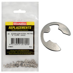 Champion - E - Clips Stainless Steel 5mm Shaft - 316/a4 | C1824-3