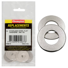 Champion - WASHERS-FLAT-BODY-STAINLESS STEEL-5/16" x 1-1/4"-304/A2 | C1830-15