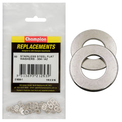 Champion - WASHERS-FLAT-STAINLESS STEEL-1/8" x 5/16"-304/A2 | C1830-1