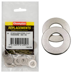 Champion - WASHERS-FLAT-STAINLESS STEEL-7/16" x 7/8"-304/A2 | C1830-7