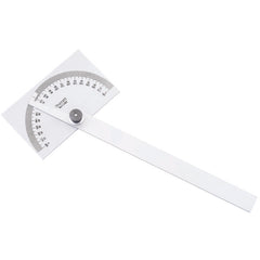 Starrett - Steel Protractor 6in (0-180deg) W/ Rectangular Head | C183