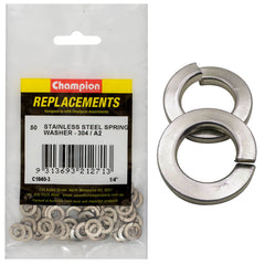 Champion - WASHERS-SPRING-FLAT SECTION-STAINLESS STEEL-1/4" --304/A2 | C1840-3