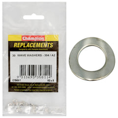 Champion - WASHER-WAVE-STAINLESS STEEL-M3 x 8mm-304/A2 | C1845-1