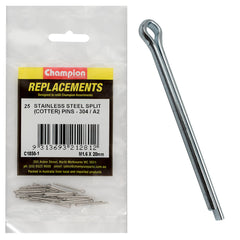 Champion - Split Pins Stainless Steel 1.6 x 20mm - 304/a2 | C1850-1