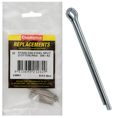 Champion - Split Pins Stainless Steel 1.6 x 32mm - 304/a2 | C1850-2