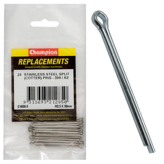 Champion - Split Pins Stainless Steel 2.5 x 50mm - 304/a2 | C1850-5
