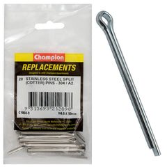Champion - Split Pins Stainless Steel 4.0 x 50mm - 304/a2 | C1850-9