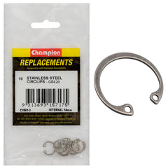Champion - Circlips - Internal Shaft Stainless Steel 14mm - 316/a4 | C1861-3
