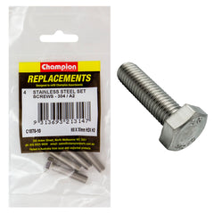 Champion - Hex Set Screws Stainless Steel M8 x 35mm - 304/a2 | C1870-10