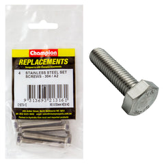 Champion - Hex Set Screws Stainless Steel M8 x 50mm - 304/a2 | C1870-12