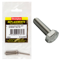 Champion - Hex Set Screws Stainless Steel M5 x 35mm - 304/a2 | C1870-3