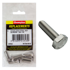 Champion - Hex Set Screws Stainless Steel M8 x 25mm - 304/a2 | C1870-9
