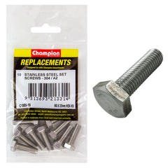 Champion - Hex Set Screws Stainless Steel M8 x 25mm - 304/a2 | C1880-10