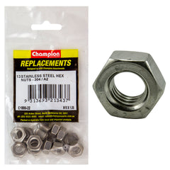 Champion - Hex Plain Nuts Stainless Steel M10 x 1.50mm - 304/a2 | C1880-22