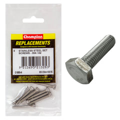 Champion - Hex Set Screws Stainless Steel M5 x 35mm - 304/a2 | C1880-4