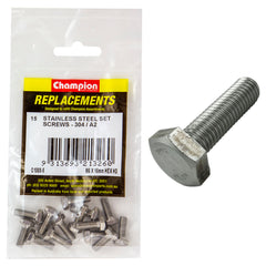 Champion - Hex Set Screws Stainless Steel M6 x 16mm - 304/a2 | C1880-5