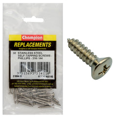 Champion - Self Tapp Screws-rsd-phillips Stainless Steel 4.2x25mm-316/a4 | C1884-10