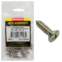 Champion - Self Tapping Screws - Rsd - Phillips Stainless Steel 4.2 x 38mm - 316/a4 | C1884-12