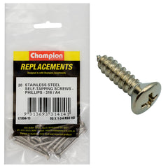 Champion - Self Tapping Screws - Rsd - Phillips Stainless Steel 4.2 x 45mm - 316/a4 | C1884-13