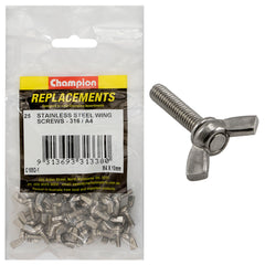 Champion - Wing Screws Stainless Steel M4 x 10mm - 316/a4 | C1892-1