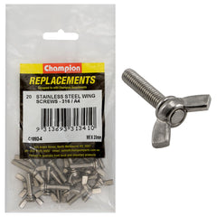 Champion - Wing Screws Stainless Steel M5 x 20mm - 316/a4 | C1892-4