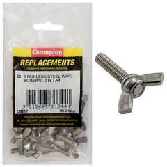 Champion - Wing Screws Stainless Steel M6 x 16mm - 316 / A4 | C1892-7