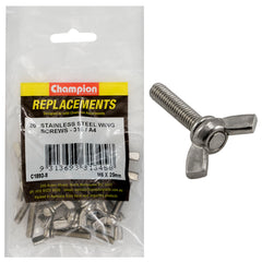 Champion - Wing Screws Stainless Steel M6 x 25mm - 316 / A4 | C1892-8