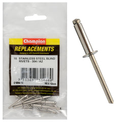 Champion - Rivets - Blind Stainless Steel 5 x 12mm - 304/a2 | C1894-13