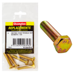Champion - Hex Set Screws - High Tensile - M8 x 40mm - Grade 8.8 | C196-11