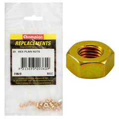 Champion - Hex Plain Nuts - High Tensile - M4 x 0.7mm - Class 8 | C196-15