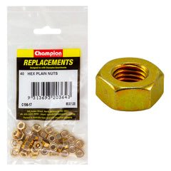 Champion - Hex Plain Nuts - High Tensile - M6 x 1.00mm - Class 8 | C196-17